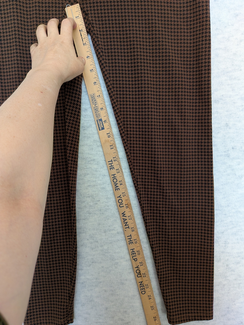 Hatch The Ultimate Before During and After Leggings Chestnut Houndstooth Sz M - Picture 7 of 15